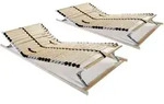 Lattenroste 2 Stk. Mit 28 Latten 7 Zonen 90x200 Cm Vidaxl