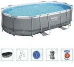 Power Steel Pool-set Oval 488x305x107 Cm Bestway