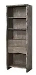 Regal Akazie 71x45x204 Grau Lackiert Pure Acacia 409