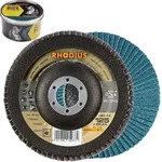 Rhodius - Lsz F2, 5 St&uuml;ck, 115 Mm, Korn 60, F&auml;cherschleifscheibe