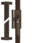 Abus Fos650 B Braun Stangenschloss 3-punkt-verriegelung Terrassen- Balkont&uuml;ren