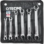 Tecpo Bremsleitung Schl&uuml;ssel 8-19mm Ringschl&uuml;ssel Satz Offener Ring Schl&uuml;ssel