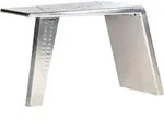 Vidaxl Aviator Desk Silver 112x50x76 Cm Metal