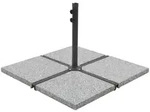 Vidaxl Umbrella Weight Plate Granite 25 Kg Square Grey