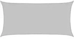 Vidaxl Sun Shade Sail Light Grey 4x2 M 100% Polyester Oxford