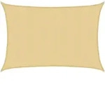 Vidaxl Sun Shade Sail Sand 6x4 M 100% Polyester Oxford