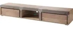 Massivmoebel24 - Tv-board Akazie 240x48x39 Beige Lackiert Amsterdam 104
