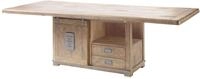 Esstisch Mango 200x100x76 Whitewash Lackiert Railway 398