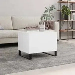 Vidaxl Coffee Table White 60x44,5x45 Cm Engineered Wood