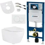 Sp&uuml;lrandloses H&auml;nge-wc Mit Softclose Wc-sitz Passend F&uuml;r Geberit Vorwandelement