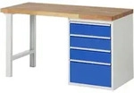 Werkbank Modell 7510 Mit 4 Schubladen Bxtxh 1500x700x840mm - Rau