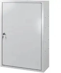 Adb - Werkzeugwandschrank Mit 1 T&uuml;r 1 Fachboden Grau Ral7035/7035 H&auml;ngeschrank