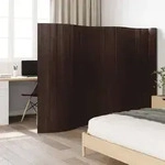 Paravent Dunkelbraun 165x800 Cm Bambus Vidaxl