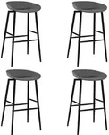Barhocker 4 Stk. Grau Vidaxl