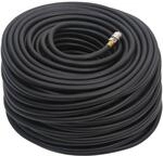 Hybrid-luftschlauch Schwarz 0,6" 20 M Gummi Und Pvc Vidaxl