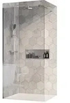 Duschabtrennung Bernstein Walk-in Ex101 8mm Nano Echtglas Klarglas 120cm