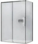 Eckdusche Bernstein Dx906 Flex Schiebet&uuml;r Soft-close 8mm Nano Echtglas Chrom