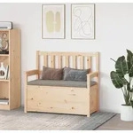 Vidaxl - Sitzbank 112,5x51,5x96,5 Cm Massivholz Kiefer