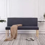 Vidaxl - Sitzbank 139,5 Cm Dunkelgrau Polyester