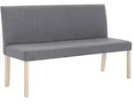 Vidaxl - Sitzbank 139,5 Cm Hellgrau Polyester