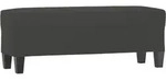 Sitzbank Dunkelgrau 100x35x41 Cm Mikrofasergewebe Vidaxl