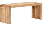 Bank 110x38x46 Cm Massivholz Akazie - Vidaxl
