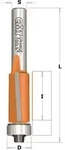 Hartmetall-bohrer Zum B&uuml;ndigfr&auml;sen D=12.7x12.7 L=57.8 S=8 Z=2 Gerade Mfls -