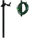 Relaxdays - Schlauchhalter F&uuml;r Garten, Stehend, F&uuml;r 61m Schlauch, Schlauchst&auml;nder,