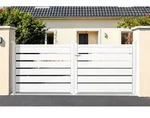 Casanoov - Doppelfl&uuml;geltor 3m Vogel 300 X 120 Cm Aluminium Wei&szlig;
