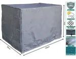 Quick-star - 10 X Gitterbox Abdeckung 125x85x87cm Grau Schutzh&uuml;lle Abdeckplane