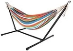 Spetebo - Doppel H&auml;ngematte Xxl Mit Gestell - 200 X 150 Cm - Outdoor Liege Belastbar
