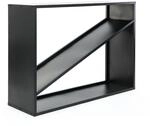Stahl Kaminholzregal Hugo Schwarz 115x35x80 Cm