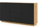 Kommode Aura 2d4s 164x41x89 Cm, Sideboard Mit 2 T&uuml;ren Und 4 Schubladen,