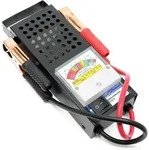 Wiltec - Batterietester F&uuml;r 6v Und 12v Batterien/akkus, Mit 2 Klemmzangen,