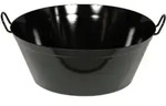 Riess Schmalzpfanne Tief 45cm Schwarz Emaille Induktion