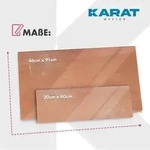Design-glas-memoboard Brush Rot 20 X 60 Cm