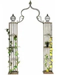 Dandibo - Rosenbogen Metall Kletterhilfe 93969 275x172 Cm Gartenbogen Rankhilfe