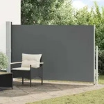 Vidaxl Retractable Side Awning Anthracite 300 X 180 Cm Polyester
