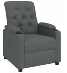 Relaxsessel Dunkelgrau Stoff Vidaxl