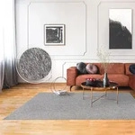 Paco Home - Teppich Wohnzimmer Schlafzimmer Kurzflor Waschbar Melierte Optik