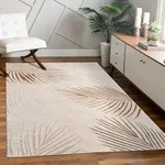 Paco Home Teppich Wohnzimmer Kurzflor Bl&auml;tter Floral Regenbogen Geometrisch 200x290