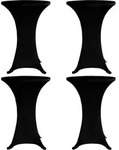Stehtischhussen 4 Stk. &Oslash; 60 Cm Schwarz Stretch Vidaxl