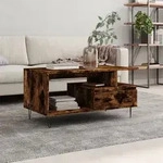 Vidaxl - Couchtisch R&auml;uchereiche 90x49x45 Cm Holzwerkstoff