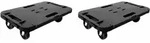 Transportroller 2 Stk. Schwarz Polypropylen 300 Kg Vidaxl
