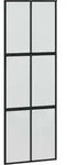 Vidaxl Schiebet&uuml;r Schwarz 76x205 Cm Aus Sicherheitsglas Aluminium