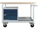 Tischwagen Etagenwagen Eko 3 Sl L1300xb600xh850mm Ral7035-7016 Arbeitstisch -...