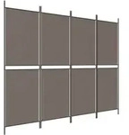 Vidaxl 4-panel Room Divider Anthracite 200x200 Cm Fabric