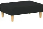Fu&szlig;hocker Schwarz 77x55x31 Cm Stoff Vidaxl