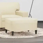 Fu&szlig;hocker Creme 70x55x41 Cm Kunstleder Vidaxl