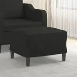 Fu&szlig;hocker Schwarz 60x50x41 Cm Stoff Vidaxl